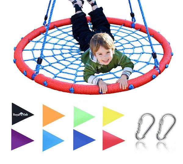 Giant Web Swing in Elite Red with Bonus Carabiners and Flags