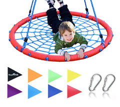 Giant Web Swing in Elite Red with Bonus Carabiners and Flags
