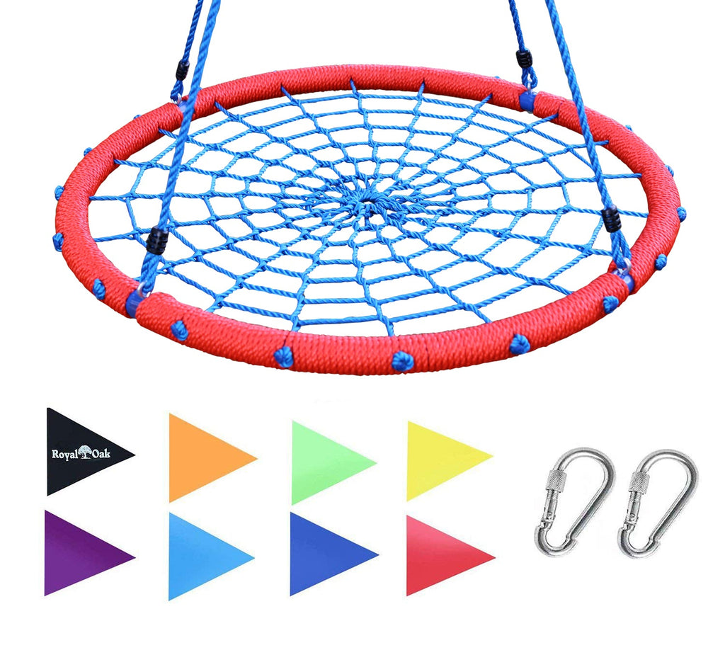 Giant Web Swing in Elite Red with Bonus Carabiners and Flags