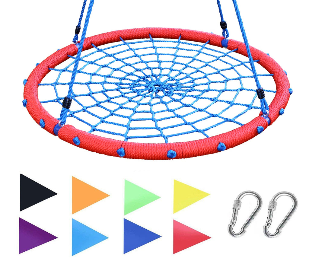 Giant Web Swing in Elite Red with Bonus Carabiners and Flags