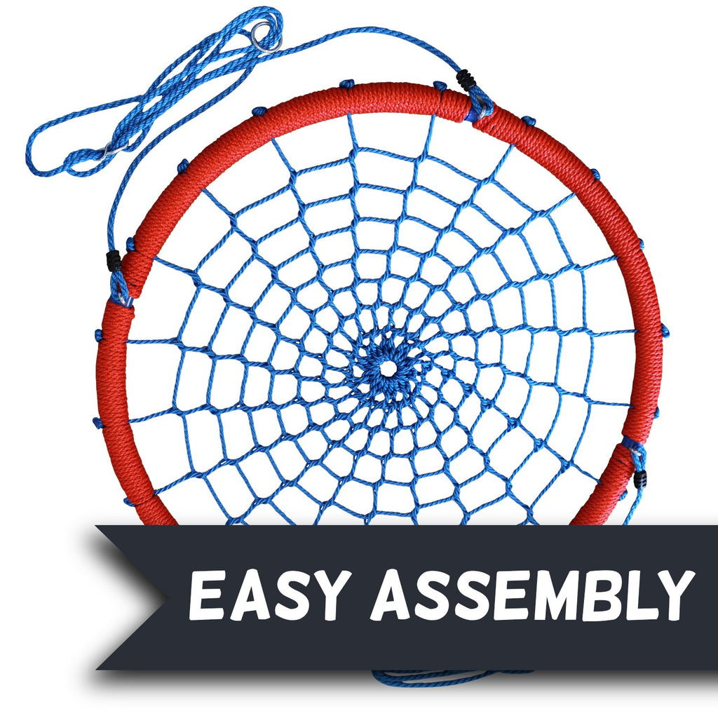 Giant Web Swing in Elite Red with Bonus Carabiners and Flags